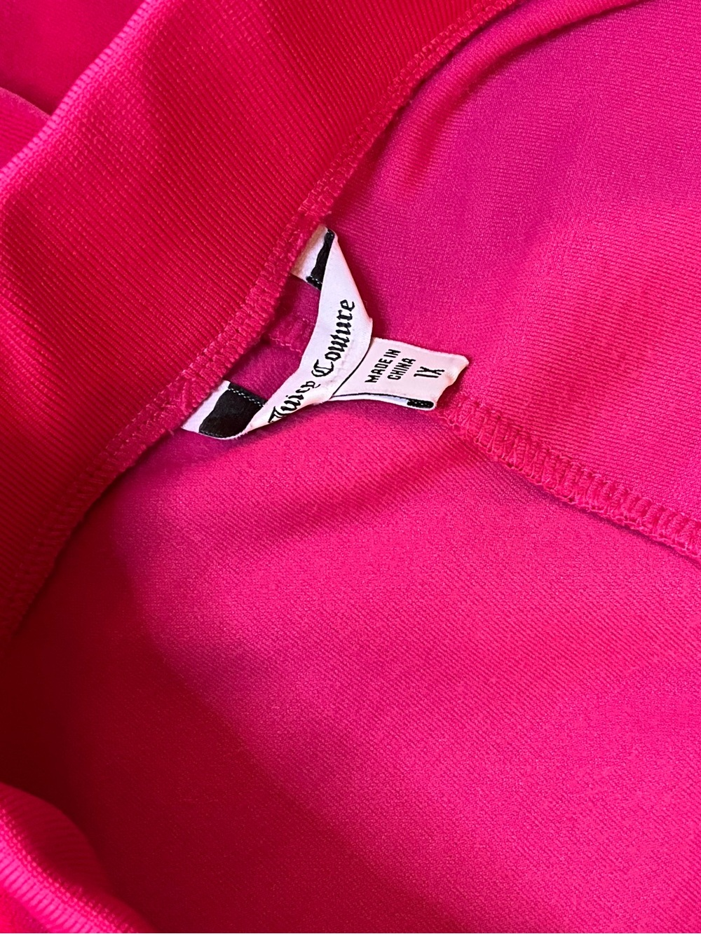 Juicy Couture OG BIG BLING VELOUR TRACK PANTS Hot Pink - Picture 11 of 13